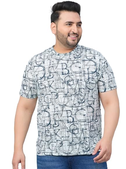 AUSTIVO Men Half Sleeve Printed Round Neck T-Shirt