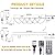 KAZOKU Christmas Light Outdoor 380LED 40FT Waterproof Fairy String Lights Extendable Half-Round Christmas Lights Remote Control 11 Lighting Modes House Indoor Yard Holiday Decorations(Warm&Multicolor)