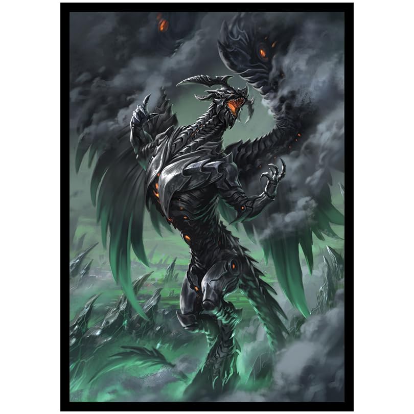 Fantasy NorthPlutonium Dragon - 100 Smooth Matte TCG Card Sleeves (FN83S) - Collectible Trading Card Protective Sleeves