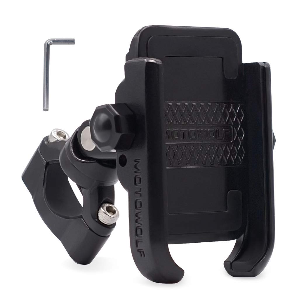 Supporto per telefono per bicicletta, manubrio regolabile per moto, per bici elettriche, mountain bike, scooter e moto da cross