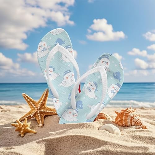 Girls Boys Flip Flops Sandals Kids Water Shoes - Cartoon Print - Thong Beach Slides Summer Slip-on4