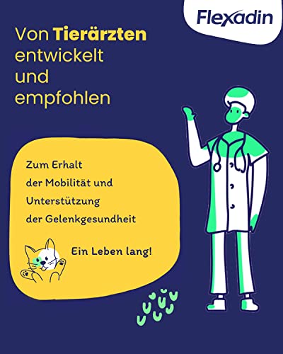 Flexadin® Cat | Für die Gelenkgesundheit von Katzen | mit Glucosamin, Chondroitin, Omega-3 & Teufelskralle– 60 Gelenkleckerli