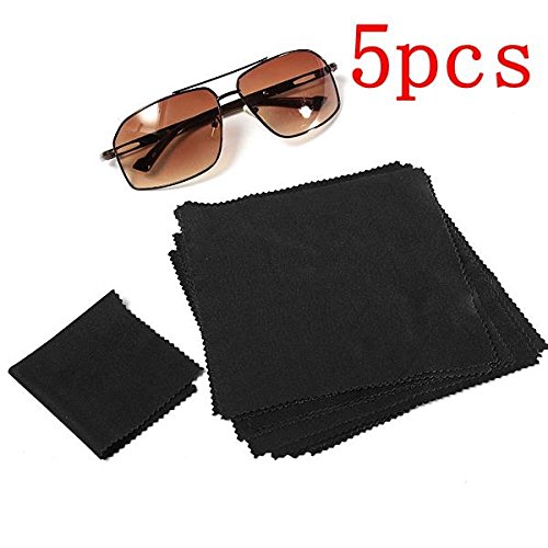 Generic 5Pcs 15X15Cm Eyeglasses Reading Glasses Cleaning Cloth Camera