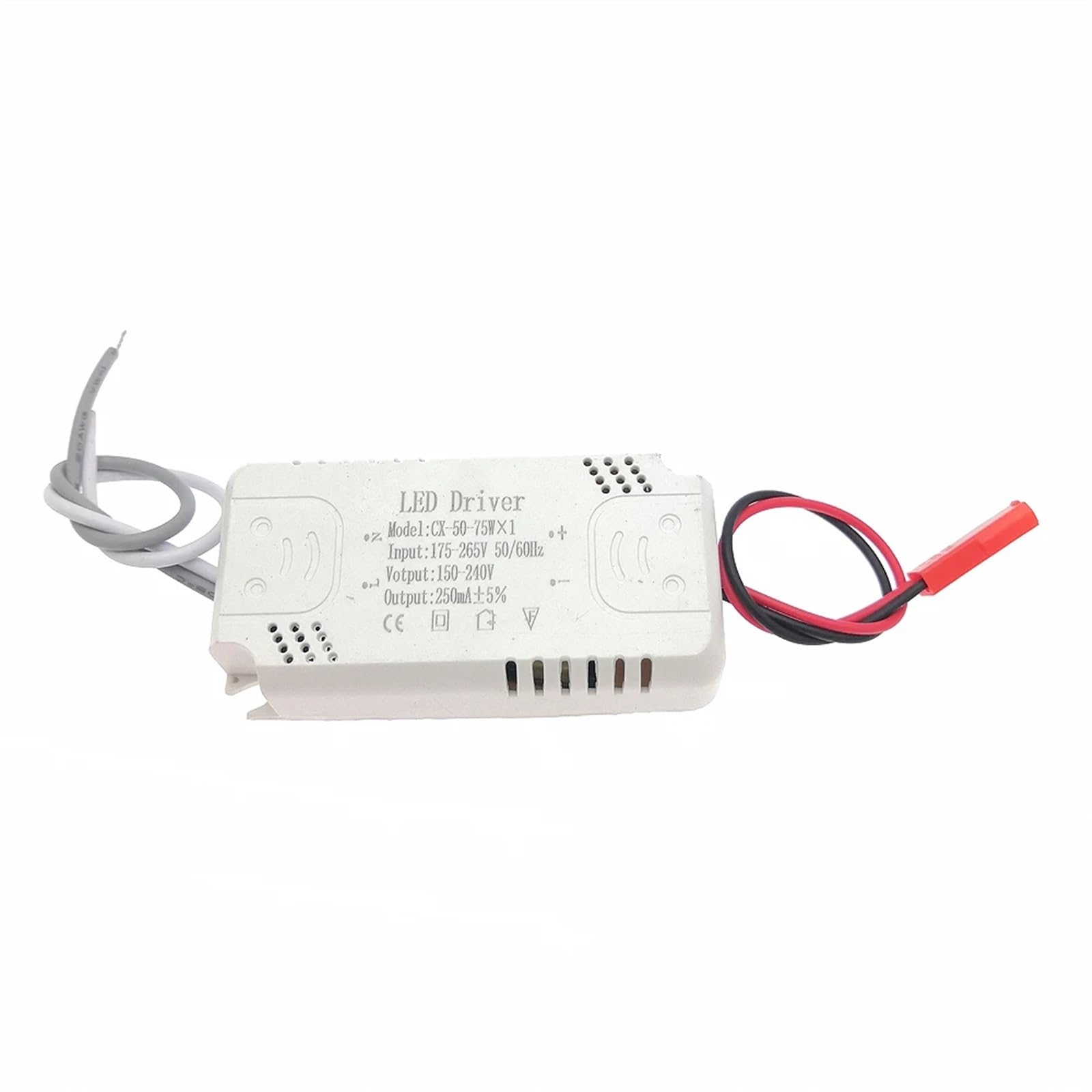 Pilote LED 250mA 8-24W 25-40W 37-50W 50-75W, 1 pièce, unité d'alimentation LED, éclairage AC175-265V for lumières et lustres LED(8-24Wx1)
