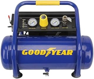 Goodyear 2 Gallon Quiet Portable Roll Cage Design Air Compressor