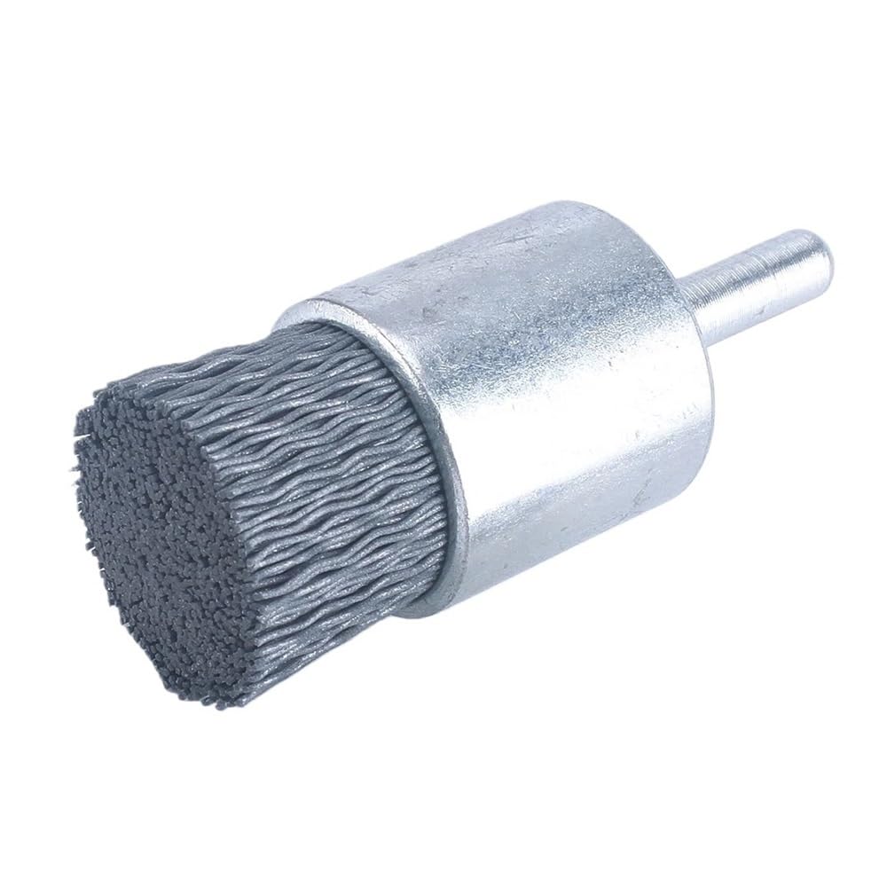 Accessori per trapano con spazzola metallica, Spazzola a tazza in nylon con filo di acciaio al carbonio abrasivo, carburo silicio, sbavatura pulita, multidimensione(20mm*500)