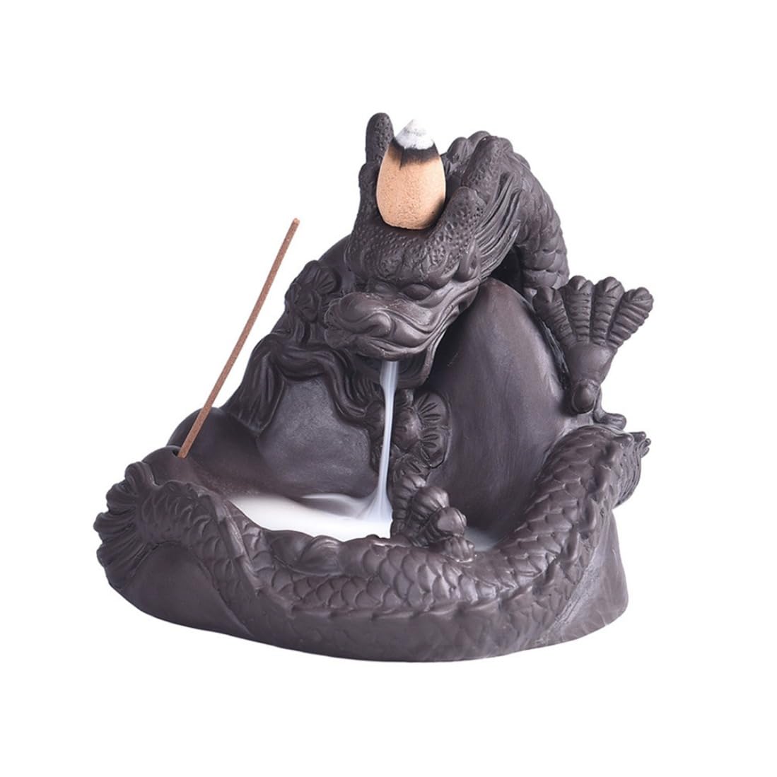 Brûleur d'encens cascade dragon pour votre séance de yoga et méditation à la maison