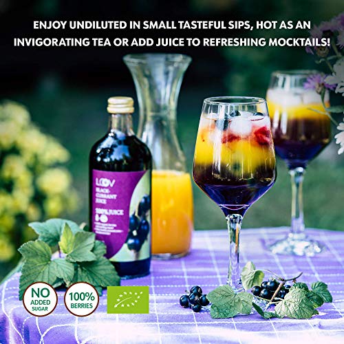 Organisch zwarte bessensap, 500 ml, puur sap, niet uit concentraat, geen toegevoegde suiker, geen water toegevoegd, geen… - Afbeelding 7