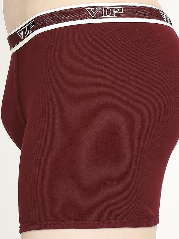 Image of VIP Advanta 100% Ribbed Cotton Fabric Trunk Combo Set for Mens with Covered Elastic Waistband