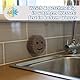 Scrub Daddy Original Spülschwamm, Reinigungsschwamm Smiley Form - Putzschwamm mit Texturveränderung, kratzfreier Schwamm Küche, Scheuerschwamm, Schmutzradierer, spülmaschinenfest - Style Grau