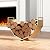 BRENNHOLZ Firewood Rack,17.72 Inches Decorative Heavy Duty Firewood Storage Rack Wood Holder for Outdoor Indoor (Gold)