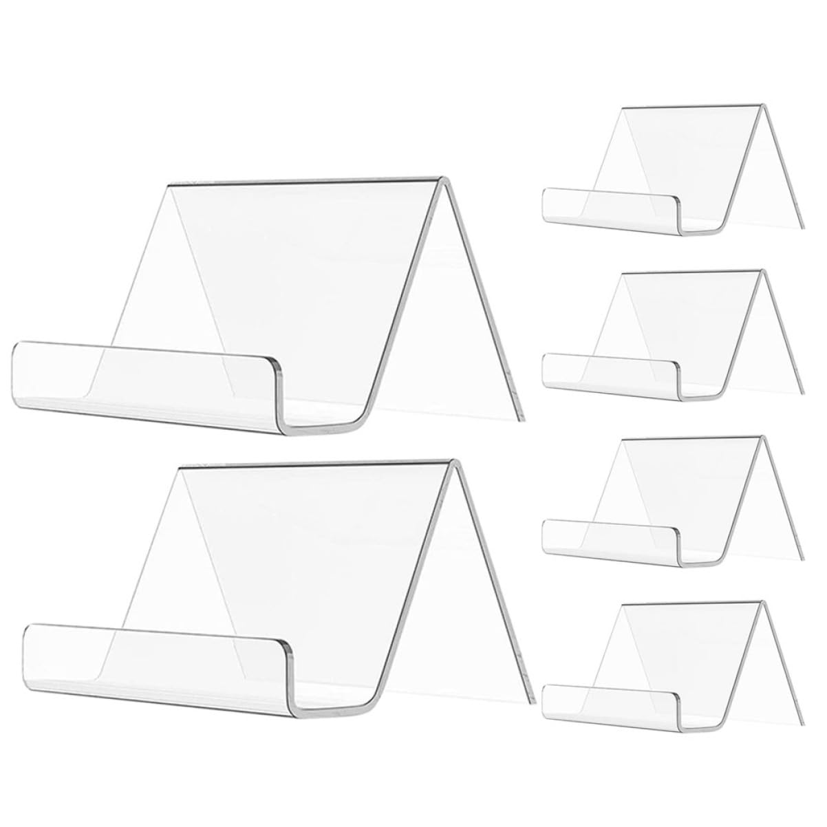 Gadpiparty 4 Ensembles Support De Carte De Visite Transparent Lot De Organisateur De Cartes Professionnelles Pour Événements 6 Pièces * 4