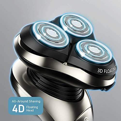 Shaver, MOOSOO Electric Razor with Sterilization Clean Charge Station