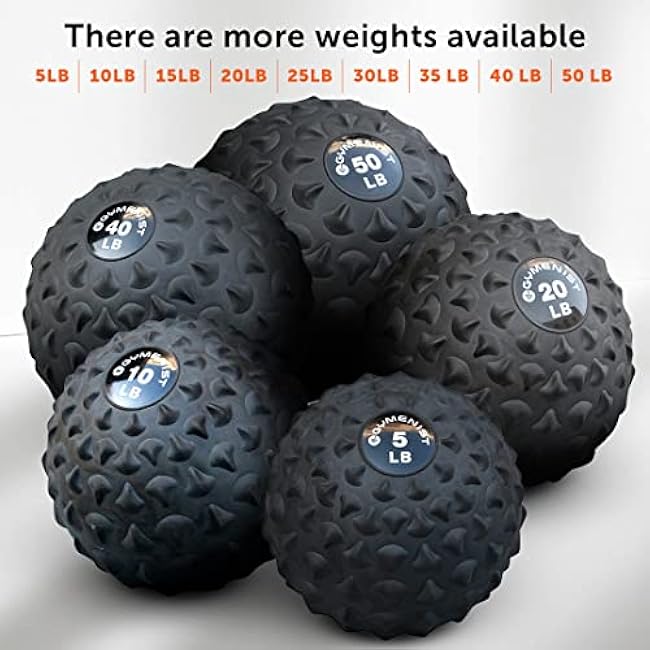GYMENIST Weighted No Bounce Slam Ball Intensive Workout Training Gym Exercise Weight Balls Equipment