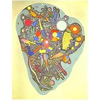 カンディンスキー、「明るい地の上の形象」、希少な画集より、 新品高級額装付 カンディンスキー、「市場」、希少な画集より、 新品高級額装付