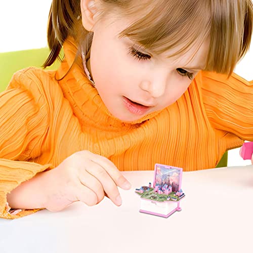 Tmay Enchanteds Castle Keychain, Mini Stereo Castle Book Keychain Toys, Book Keychain 3D Anti Miniatures Sensory Pop-Up Toys For Children Adults #TOP1