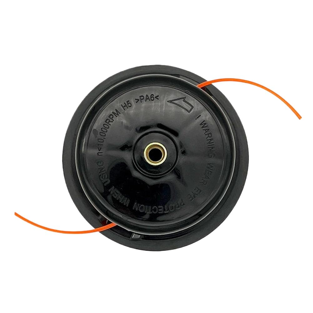 Tête de rechange pour outils de jardin - Nylon noir - Filetage M10 x 1,25 mm