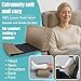 Recliner Headrest Pillow, Versatile Neck Support Cushion with Velvet Cover for Adults, Ideal Accessory for Chair, Couch, Office, Bed, Lumbar Pain Relief, Travel, Lounging, Beige