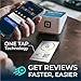Review Launch Review Tap Card Compatible with Google Review Stand | Boost Online Reviews Google Rank with Fast Zappy NFC Tap QR Code Stand | Works Like a Digital Card tap dot Card (Card, 3 Pack)