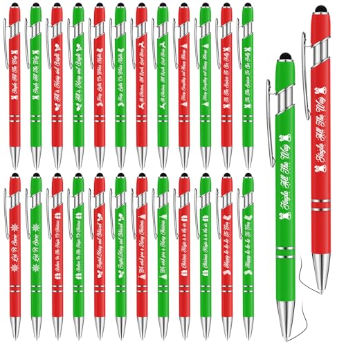 Bolígrafos de Navidad con puntero tinta negra y frases divertidas para oficina y escuela