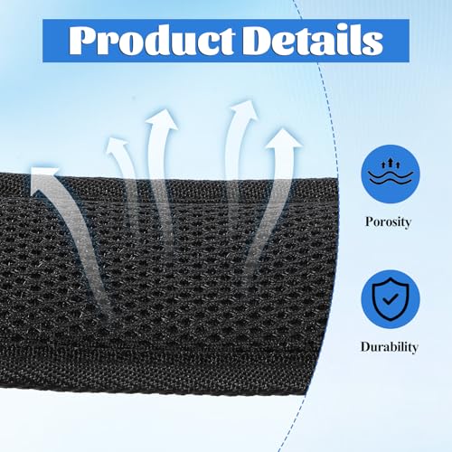2 Pieces Shoulder Strap Pad, Black Shoulder Pad for Bag Strap Removable Backpack Strap Pads Padded Shoulder Strap Pads Fastener Cushions Thick Strap Pad for Guitar Duffle Bag Strap Replacement3
