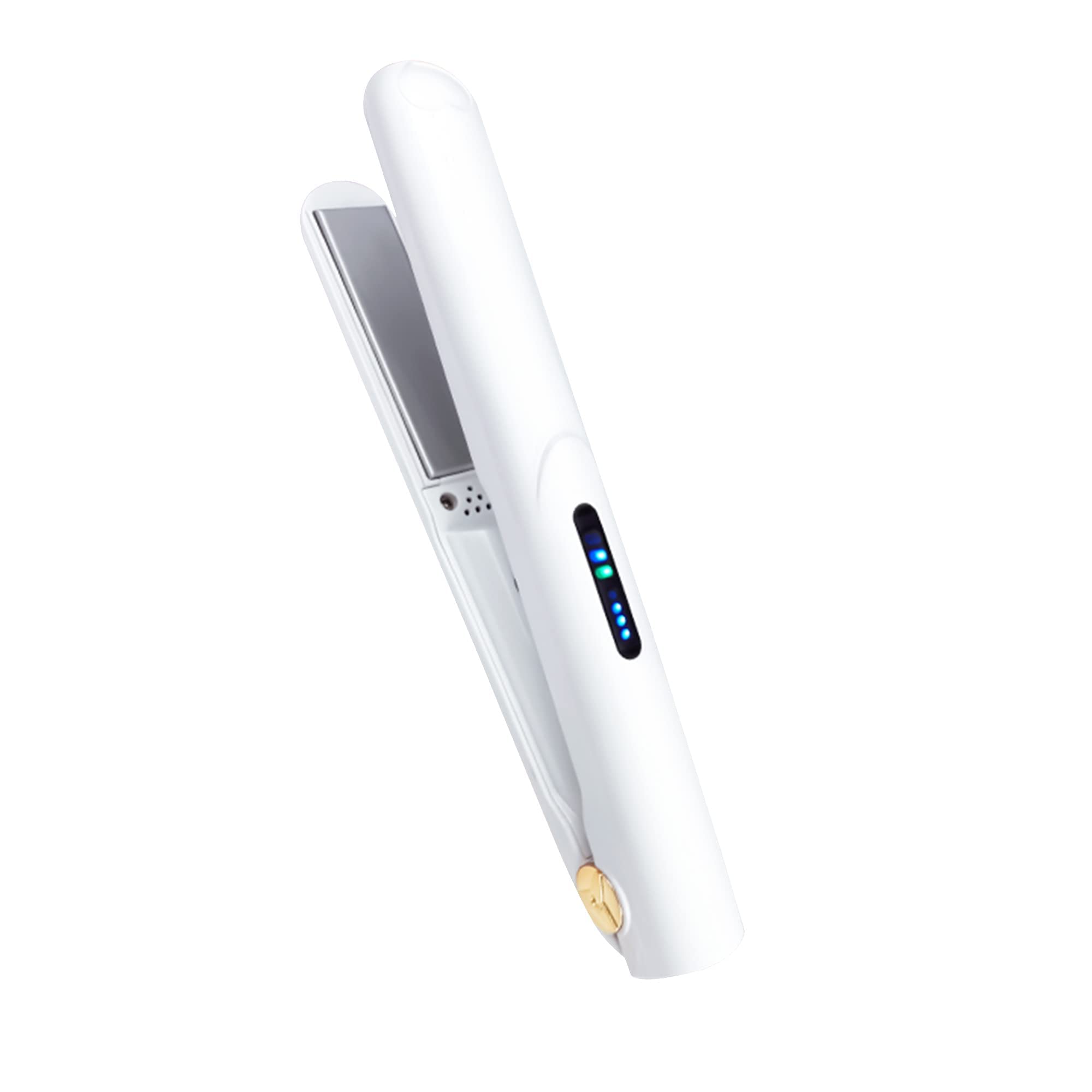 SYOSI Cordless Hair Straightener, , Portable Mini Straightener and Curler for All Hairstyles with USB Rechargeable, Hair Anti-Scald 3-Level Adjust Temp, Travel Size