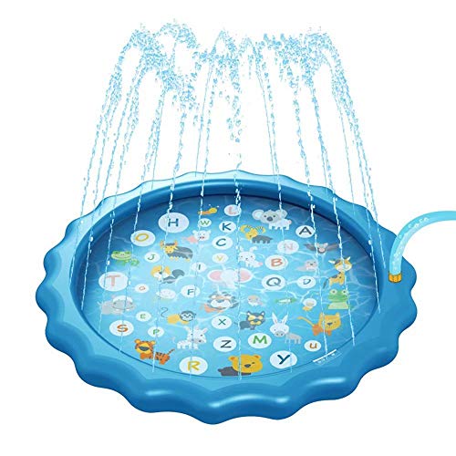 Preisvergleich Produktbild Danning Sprinkle und Splash Spielmatte für Kinder, Outdoor Aufblasbare Sprinkler Wasserspielzeug Rasengarten Sommerspaß Kleinkind Wasserspielzeug