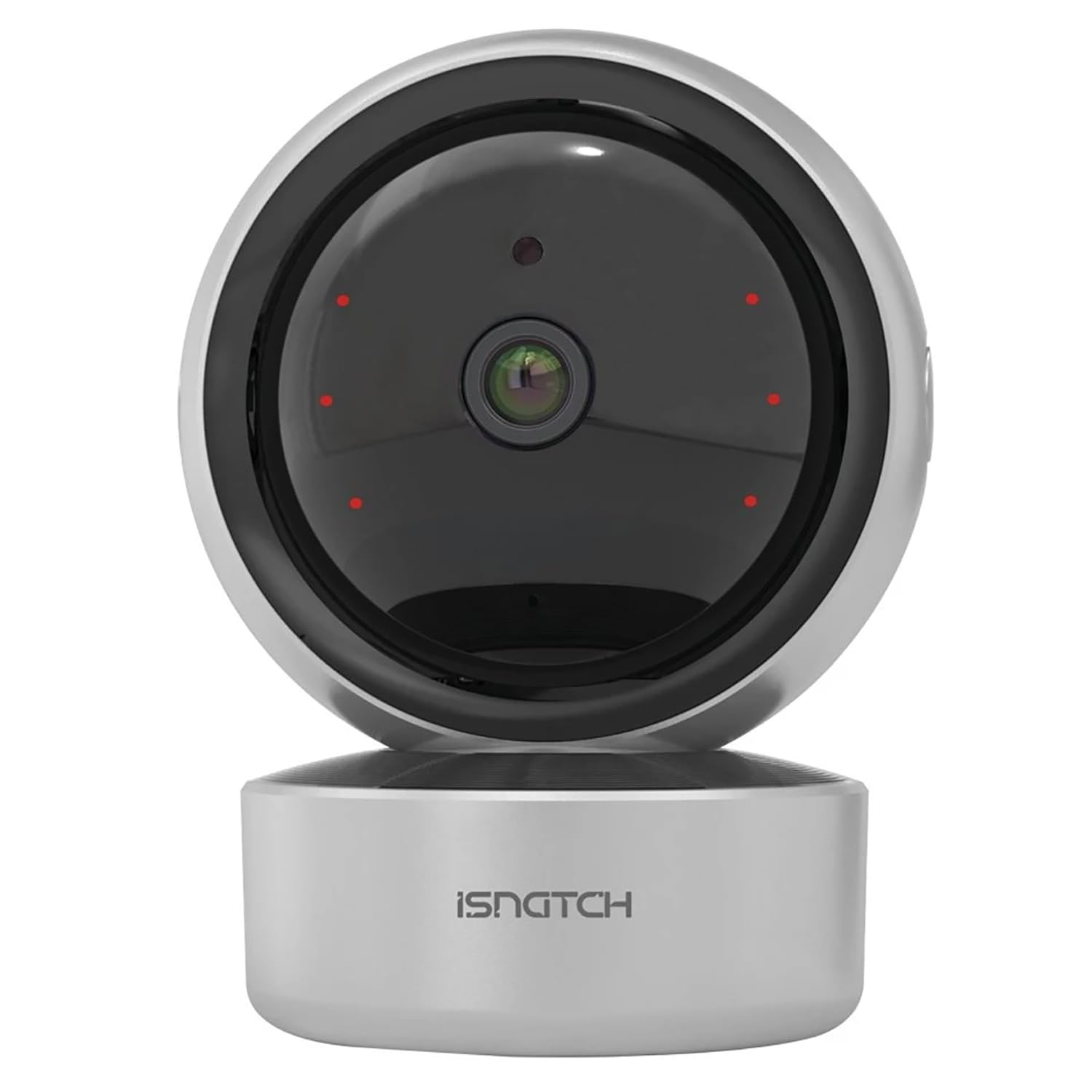 HeyCam Pro telecamera wi-fi interno motorizzata 2k 3mp, smart ip camera con motion tracking, visione notturna infrarossi, audio bidirezionale, compatibile con Alexa, Google Home e Onvif