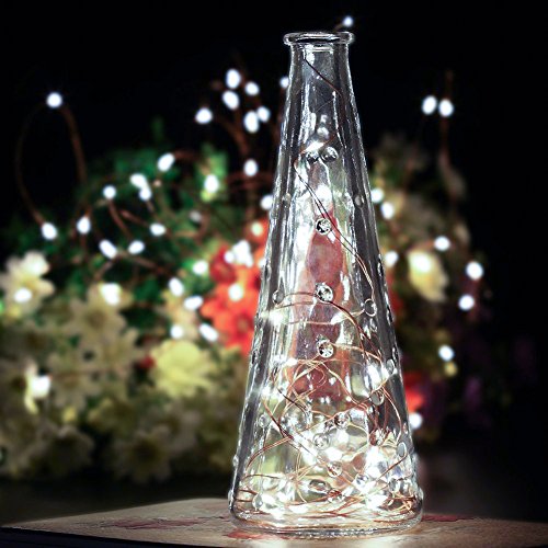 Oak Leaf Twinkle Lights, 6 Set of 30 LED Micro String Lights Battery Operated Fairy Lights, Copper Wire, Cool White, 9.8 Feet, for DIY Wedding Home Bedroom Party - Thumbnail 5