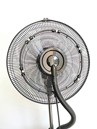 Dardaroga - Kit pulverizador de jardín de exterior para ventilador, 5 boquillas de latón premium, apto para todos los ventiladores, fácil montaje, diámetro del kit: 30 cm