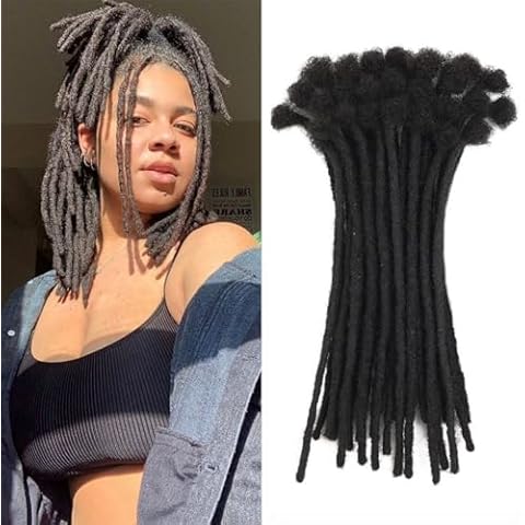 100% Human Hair Dreadlock Extensions 6 Inch Cover