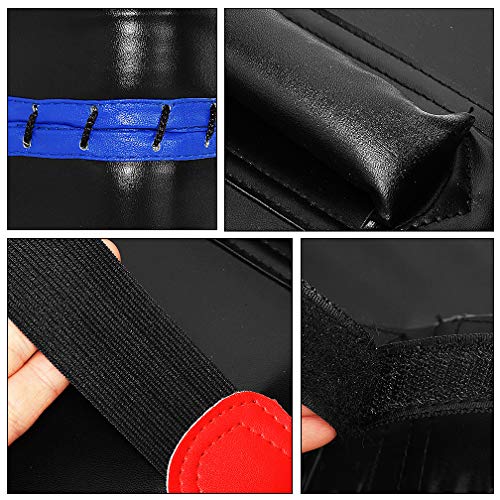 Image of TLBTEK Taekwondo Kick Shield - Muay Thai MMA Karate Kickboxing Training Pads - Curved Leather Strike Shield