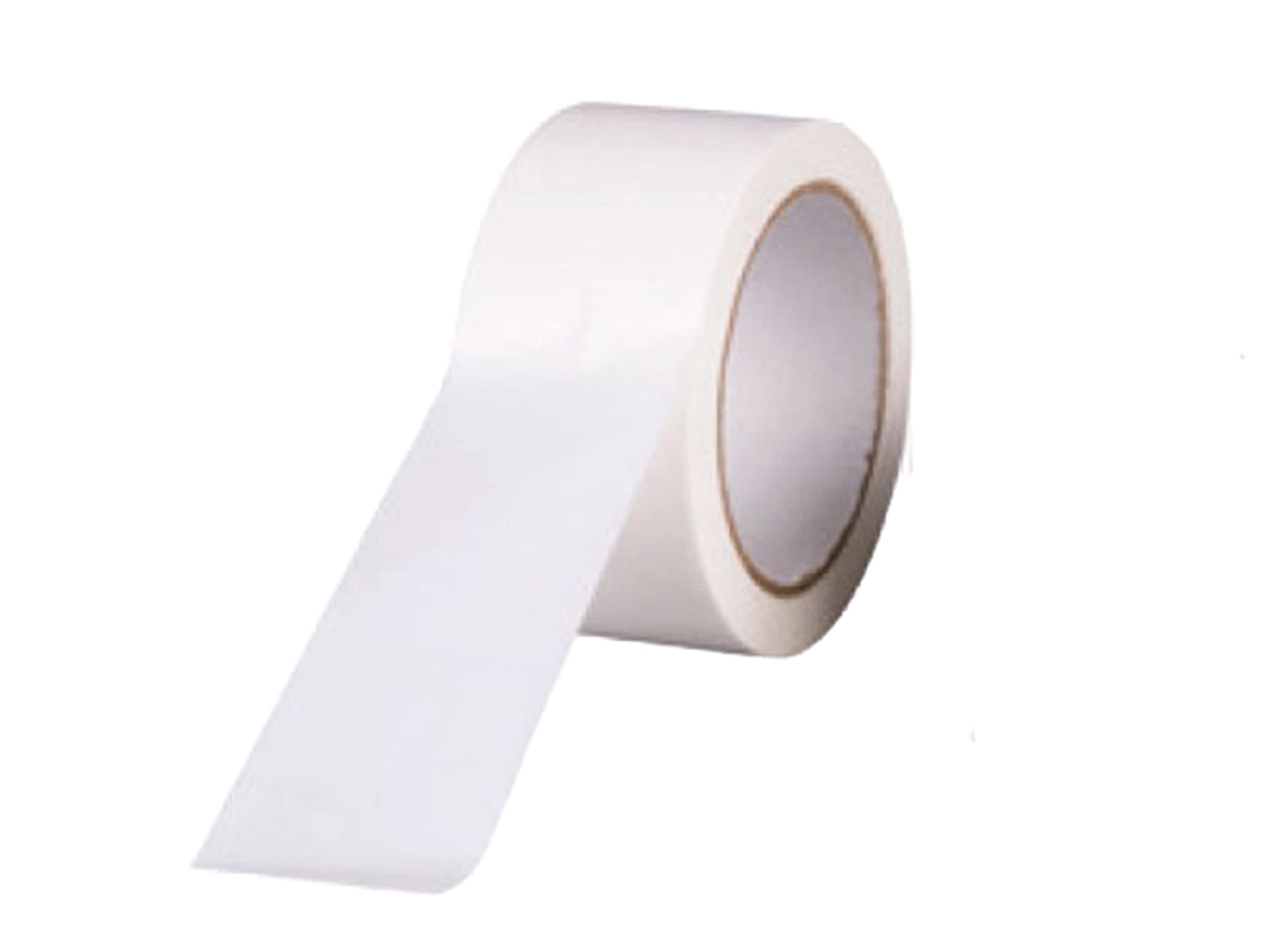 JeCo - Lot de 36 rouleaux de ruban adhésif blanc 50mm x 66 m pour vos envois expédition emballage carton colis