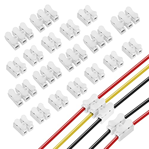 70pcs Domino Electrique, Connecteur Rapide de Fil, Connecteurs à Ressort, Connecteur Electrique Rapide, Éclairage, Alimentation Et Câblage Automobile Connection, CH2/CH3