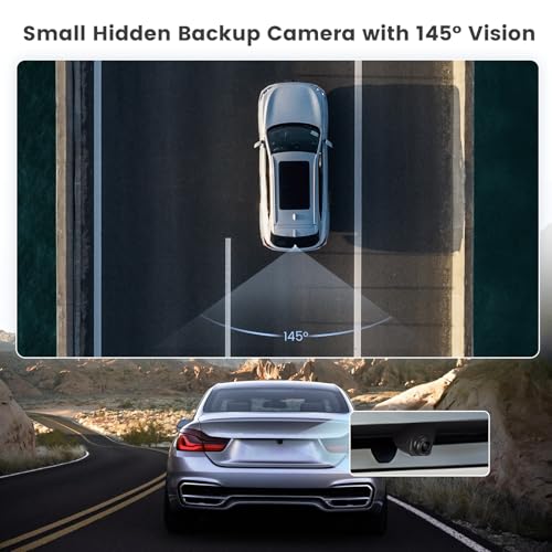Image of Inefala AHD 1280X720P Small Backup Camera with IP67 Waterproof Night Vision Parking Assistance Cameras, 360 Rotating Rearview Camera with 6M Cable for Car Accessories Fit Car Vehicle SUV RV DC12V