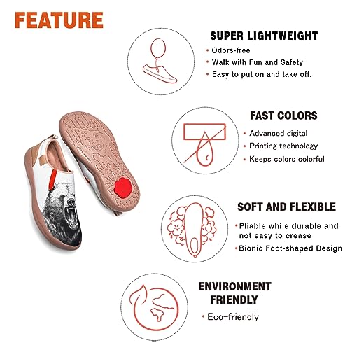 Men's Casual Loafers Animal Painted Sneakers Lightweight Slip-Ons Walking Travel Shoes Mechanical Style3