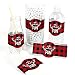 Prancing Plaid - Christmas DIY Party Wrapper Favors - Set of 15
