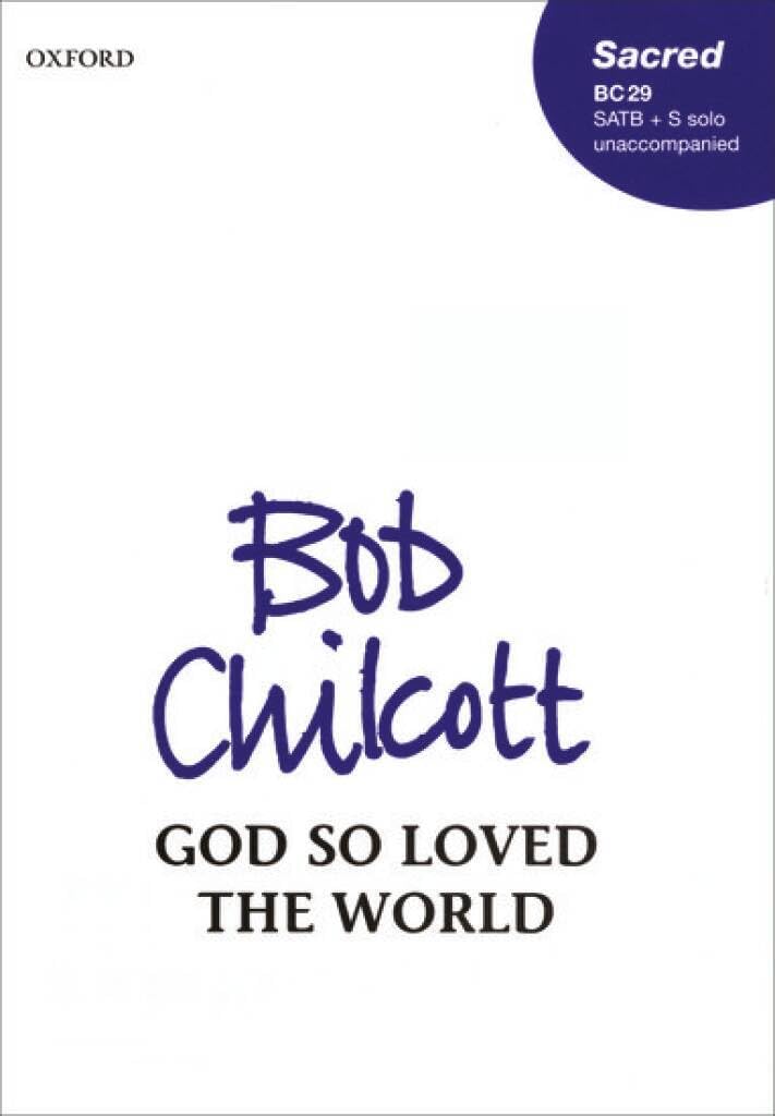 God so loved the world: Vocal score