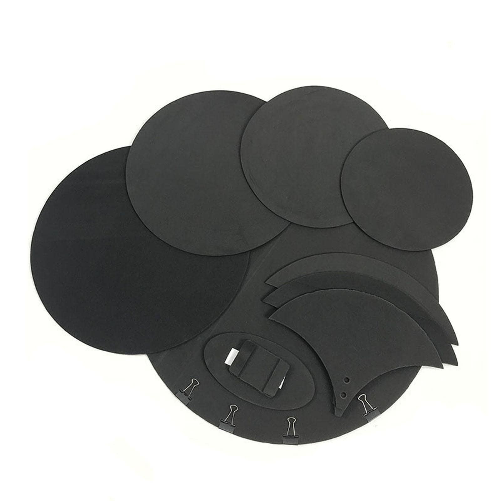 10Pcs Drum Mute Pads Hi Hat & 2 Cymbal Mutes Quiet Practicing Pad Reusable-image-34