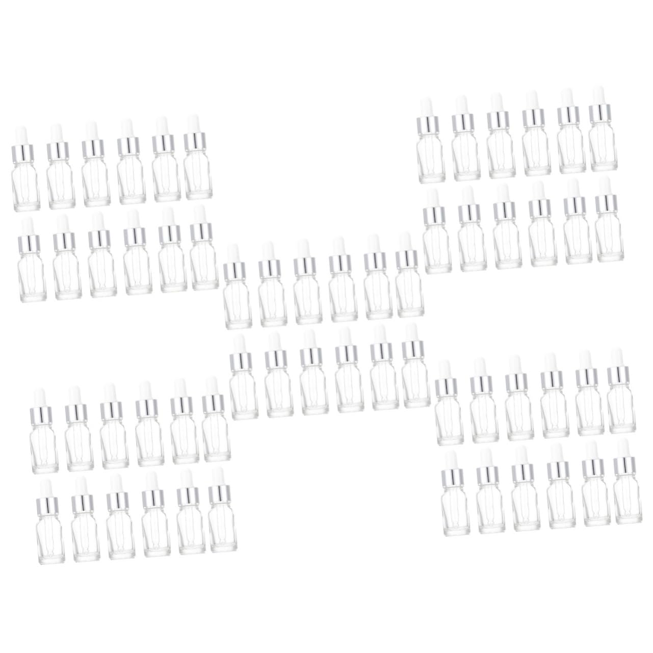 24 piezas botella de aceite esencial de vidrio cuentagotas de vidrio de aceite esencial botellas de vidrio transparente botella cuentagotas botellas de líquido cosmético frascos de muestra de perfume