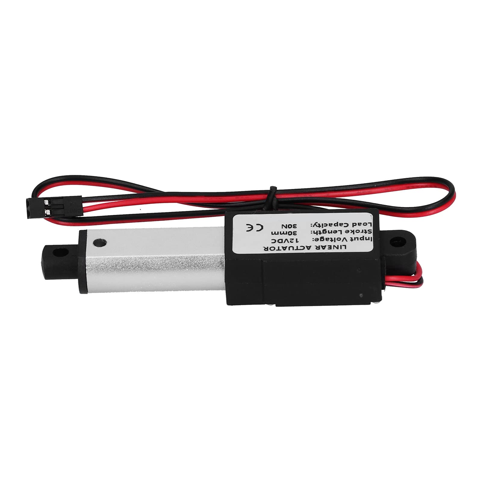 Mini Electric Linear Actuator DC12V 30mm Stroke IP54 Waterproof Aluminium Alloy Material for Robot DIY Smart Smoke ExtractorWindow Opener Home Automation (Thrust 60N Speed