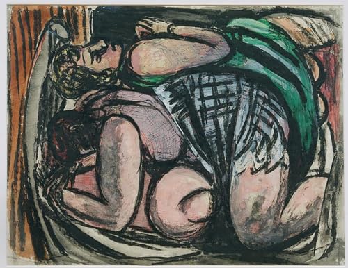 Lienzo Due donne bugiarde de Max Beckmann decorativo para salones y despachos