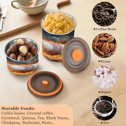 Envase metálico para café 17oz con tapa hermética miniatura 5