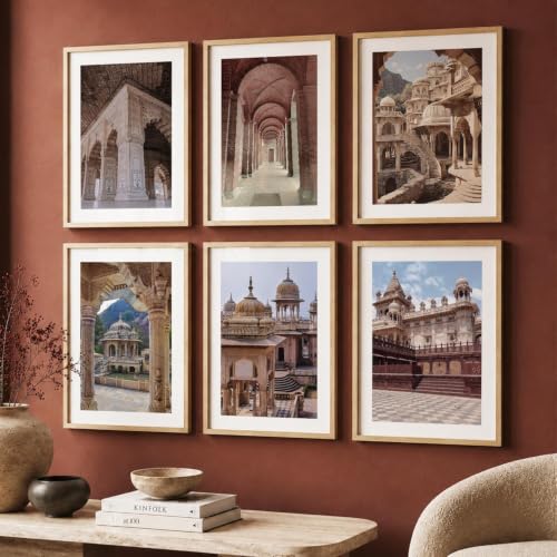 Image of kotart Travel Theme Digital Painting for Wall Decoration - Historical Building Wall Art Prints for Living Room Bedroom Office Room Decor (10X13 INCH, A)