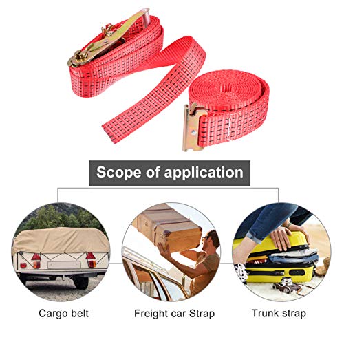 VILLCASE 2 Pcs Amarração Correia Heavy Duty Cinta De Amarração De Carga da Correia Tensionamento Cin