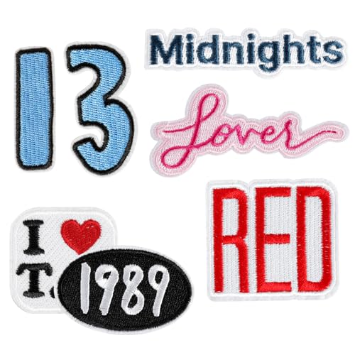 BLMHTWO 7 Pack Music Iron on Patches Embroidered Music Patches for Hat Clothing Backpack DIY Craft Accessories for Music Fans