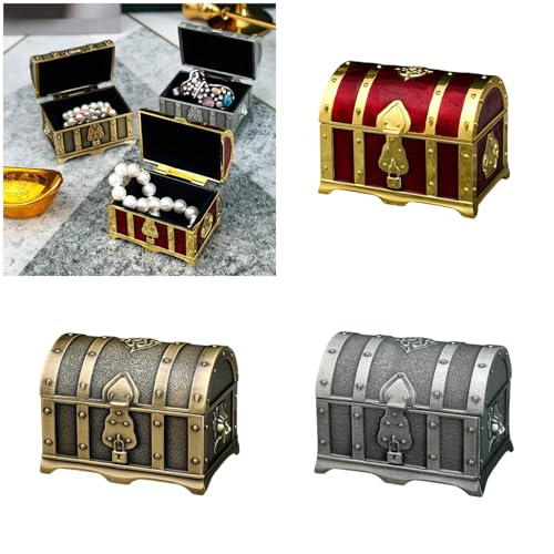 Boîte de rangement bijoux en alliage robuste avec compartiments bagues - 3