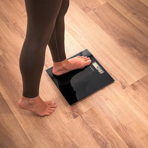 Cecotec Personenwaage Surface Precision, kompaktes Design 30x30 cm, bis 180 kg Tragkraft, Step-on/Step-off Technologie… – Ansicht 4