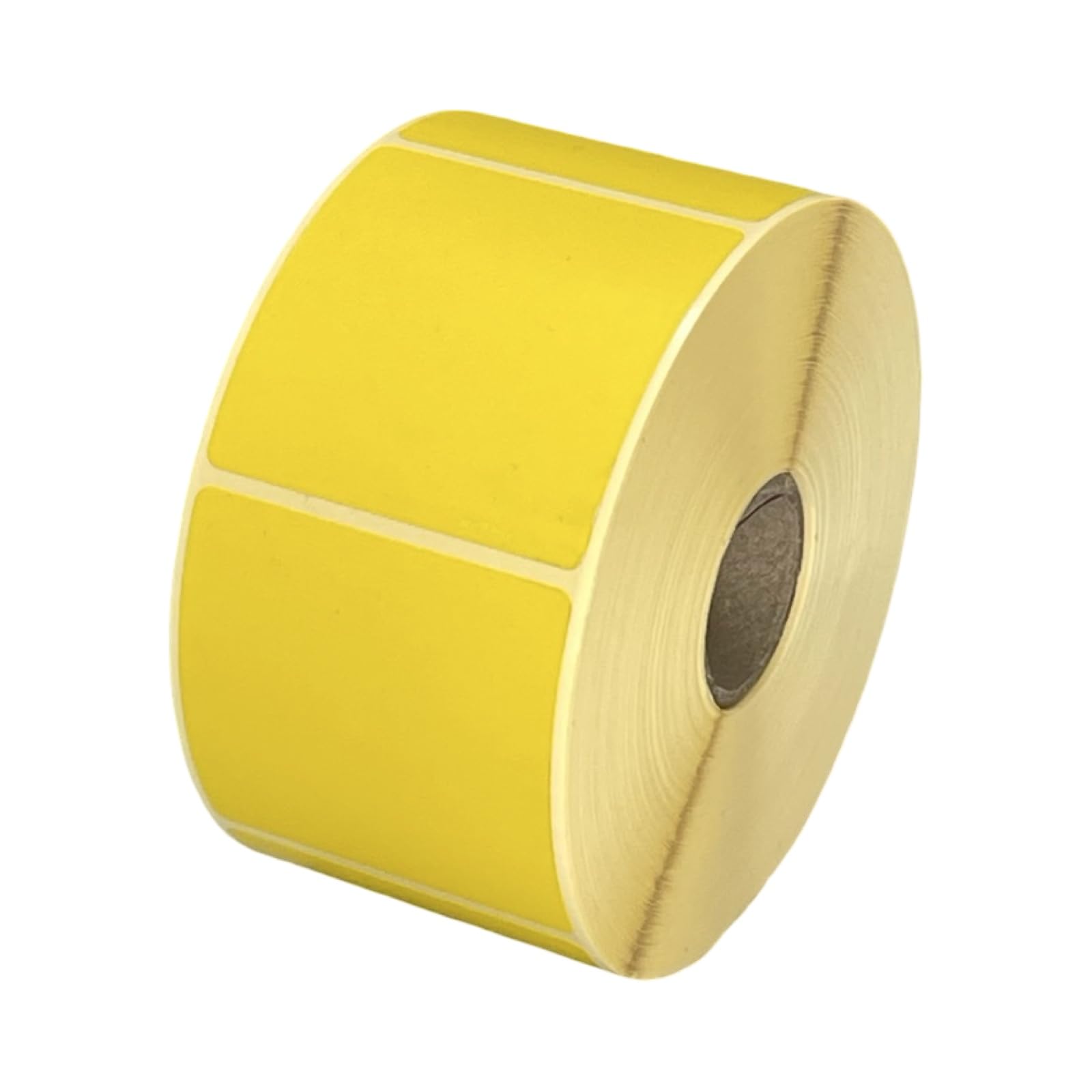 Yellow 50mm x 50mm Direct Thermal Labels, 2" x 2" Square Labels, 1,000 per Roll, Compatible with Munbyn, Zebra, Godex, TSC, Citizen, Toshiba etc Label Printers (50mm x 50mm, 5, Count)