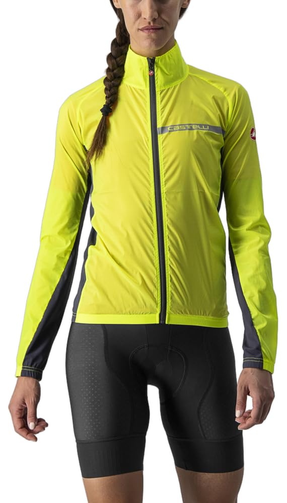 Castelli Squadra Stretch W Jacket – Women’s Windproof and Waterproof Cycling Jacket, Lightweight and Compact